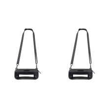 2X Soft Silicone Case Cover for SoundLink Flex Portable Speaker with Shoulder Strap and Carabiner,Black