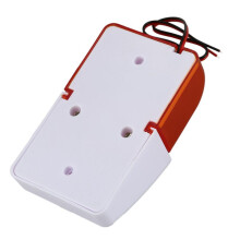 6X Wired Strobe Warning Siren Durable 12V Sound Alarm Flashing Light Sound Siren 115Db Orange
