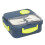 (Blue) Microwave Safe Plastic Lunch Box for Office & School 1