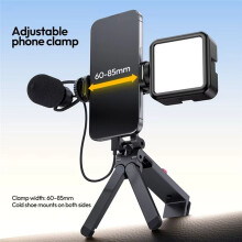 Ulanzi MA89 Phone Holder Mount for Smartphone Tripod Selfie Stick with 30MM Bottom Clamp for Desk Wall Slope