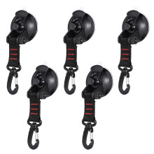 5PCS Heavy-Duty Suction Cup Hook Car Suction Cup Buckle Car Camping Cable Tie Car Tent Suction Cup for RV Car