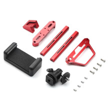 Metal Transmitter Protector Frame And Phone Holder For Flysky Noble NB4 NB4Pro NB4+ Remote Control RC Aircraft Red