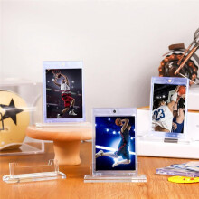 4 Pack Magnetic Card Holder Base Trading Card Stand Card Sleeves Protector Base for Standard Cards,Baseball Card Display