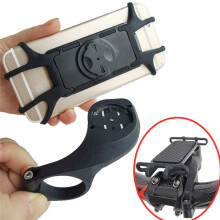 Universal Rotating Silicone Bicycle Mobile Phone Holder Motorcycle Handlebar Holder for 4.0-7.5 Inch Phone