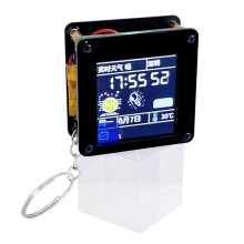 ESP32 C3 Development Board 1.44Inch LCD Screen Desktop Trinkets Portable TV Portable Pendant Lvgl Spaceman St7735,B