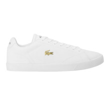 (9 UK, Off White) Lacoste Mens Lerond Pro Logo Leather Trainers