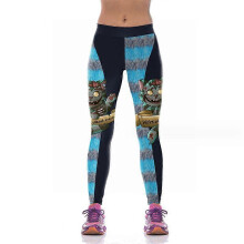 (S, WKYK1006) Women's High-Waisted Leggings with Christmas Print Soft Ugly Athletic Stretchy Fashion Pants for Parties