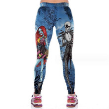 (XL, WKYK1001) Women's High-Waisted Leggings with Christmas Print Soft Ugly Athletic Stretchy Fashion Pants for Parties