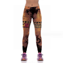 (S, WKYK1002) Women's High-Waisted Leggings with Christmas Print Soft Ugly Athletic Stretchy Fashion Pants for Parties