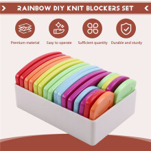40Pcs DIY Knit Blockers Set Stainless Steel Knitting Blocking Mats and Pins with 2 Sizes for DIY Knit Crocheting