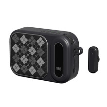 Wireless Portable Lavalier Amplifier High Sound Quality Charging Microphone Guide Microphone Audio Teacher Special Black