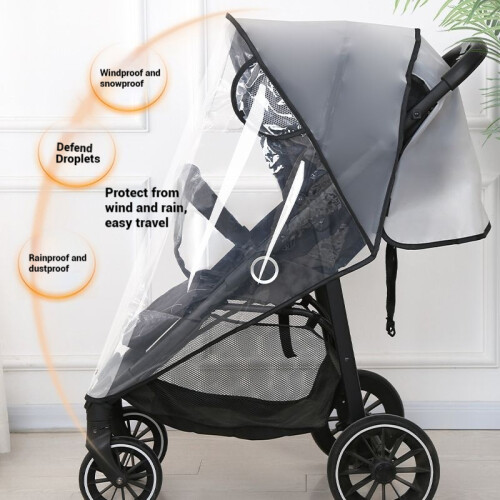 Windproof Stroller Cover for Rain & Snow 1