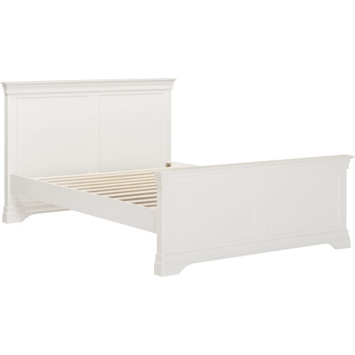 Seconique Bordeaux 4'6" High End Bed - Ivory 1