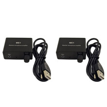 2szt. 3.5Mm ME1 Mikrofon Pojemnościowy Wzmacniacz Słuchawkowy Przedwzmacniacz Audio Płyta Miksująca