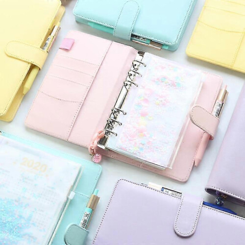 (A6) Pvc Office School Spiral Notebooks Stationery Accessories 1
