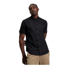 (XXL, Black) Ben Sherman Mens Signature Oxford Short-Sleeved Shirt
