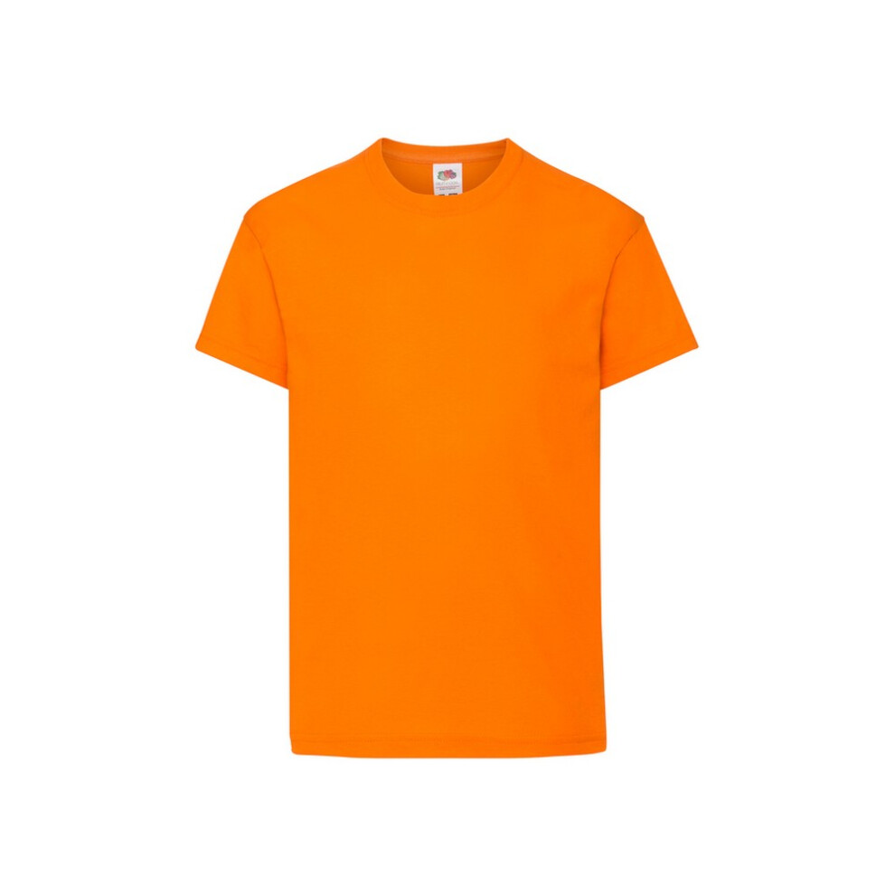 Fruit Of The Loom (9-11 Years, Orange) Childrens/Kids Original T-Shirt