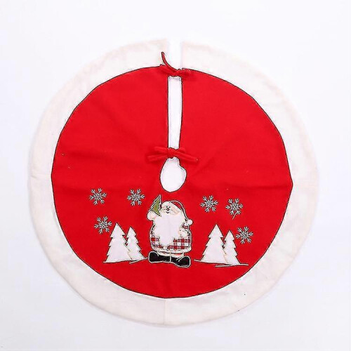 Christmas Tree Plush Skirt Holiday Decorations, Specification: 90cmwhite 2