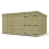 13 x 9 Pent Shed Tanalised (Double Door, No Windows) 2