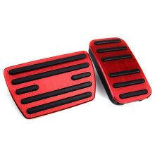 Anti Slip Foot Pedal Covers Gas Brake and Accelerator Pedal Pad for Accord CRV Accessories,Red
