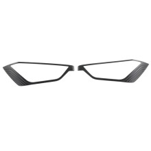 Car Front Headlight Cover Frame Trim Sticker for D-MAX 2021 2022 Car Styling ABS Black