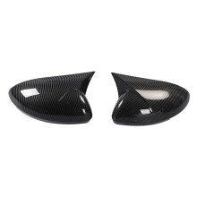 Carbon Fiber Car Rearview Mirror Cover Horn Style for Sylphy Sentra 2020 2021