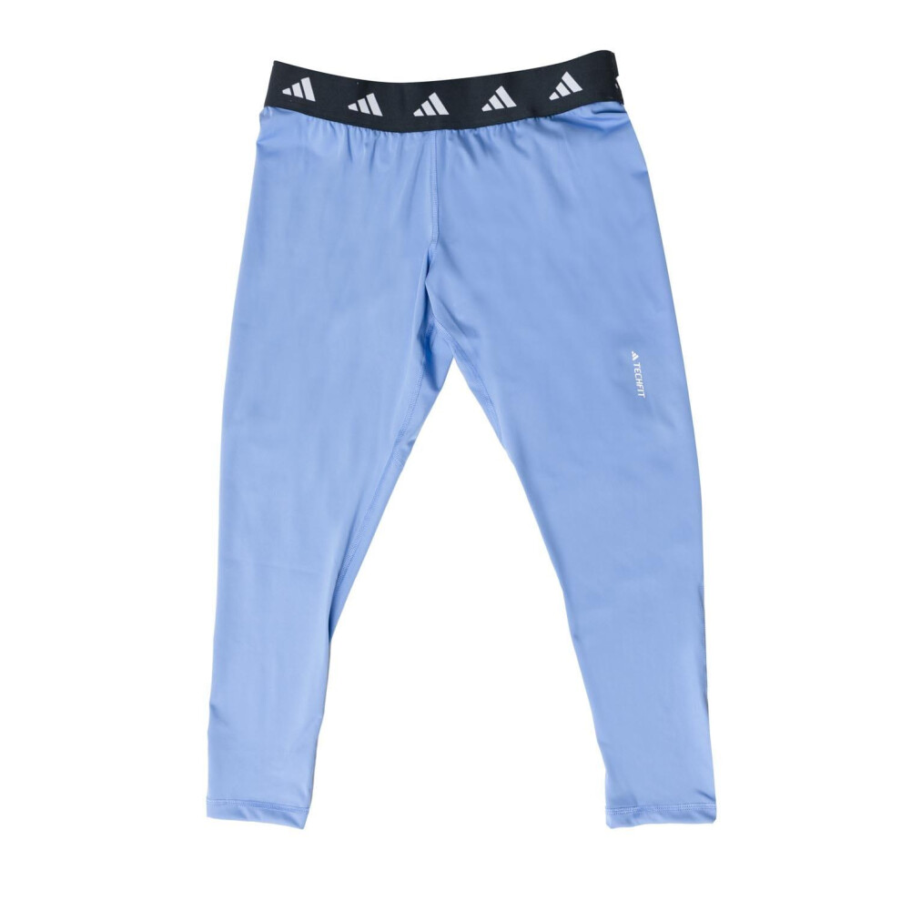 Adidas (24 Uk - 26 Uk, Blue) Womens/Ladies Techfit Plus 7/8 Leggings