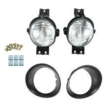 Front Bumper Fog Light Assembly, 1 Set Of Fog Light and Fog Light Trim Cover for Ram Pickup Truck Accessories