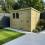 13 x 9 Pent Shed Tanalised (Single Door, With Windows) 1