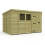 13 x 9 Pent Shed Tanalised (Single Door, With Windows) 2
