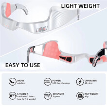 Eye Massager Red Light Therapy Anti-Aging Eye Care Device for Dark Circles Fatigue Relief Electric Heated Eyes Massager
