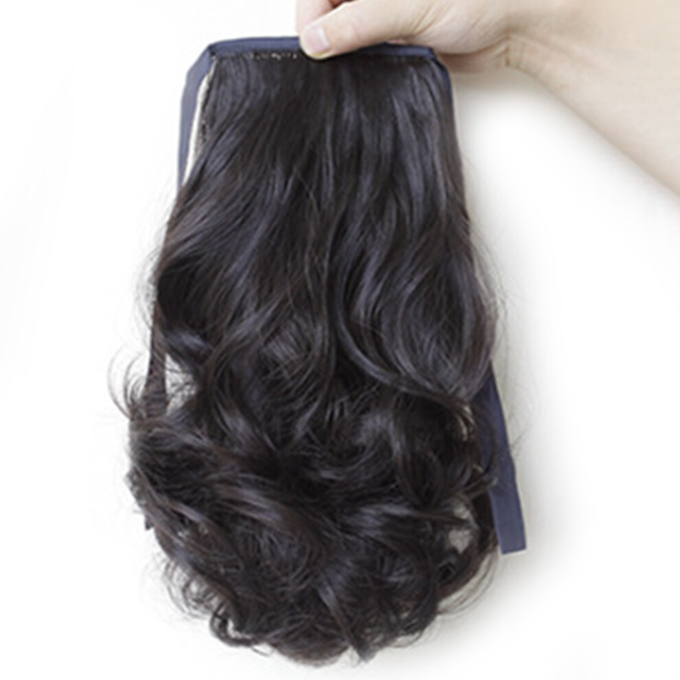 Dachuang Beauty (Brownish Black) Wavy Curly Ponytail Hair Extension