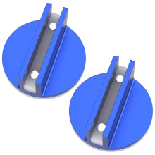 2Pcs Universal Aluminum Magnetic Jack Pad Slotted Pinch Weld Adapter for Cars