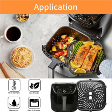 Air Fryer Accessories for PowerXL  Pro 6QT Air Fryer,About 8.67''X8.67''Air Fryer Replacement Parts Rack Tray
