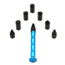 Car Body Paintless Dent Repair Pen Aluminum Knock Tap Down Tools with 8 Heads Tips Dent Hail Removal Car Repair Tools