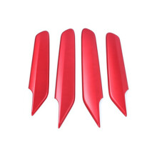 For 11Th 2022 Door Armrest Window Lift Panel Trim Cover Decal Sticker Car Interior Accessories, Red