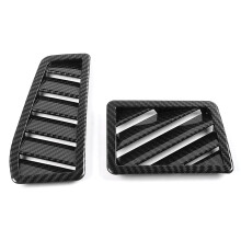 Dashboard Side Air Vent Outlet Trim Cover ABS Stickers for Challenger 2009-2014 Interior Accessories ,Carbon Fiber