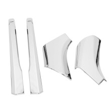 Silver Rear View Mirror Decoration Strips Rear View Mirror Trim Sequins for RAV4 Wildlander 2019-2020 LHD