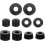 Μαύρο PU Skateboard Truck Bushing Shockproof Pad Set για αμορτισέρ τεσσάρων τροχών 1