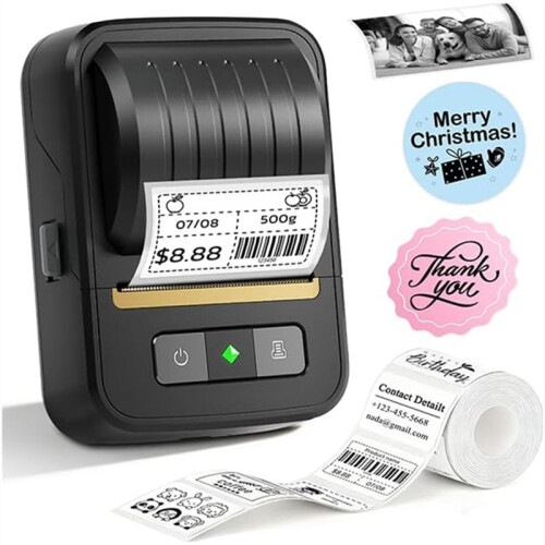 Label Makers, Label Maker Machine with Tape,  Label Maker, Portable Thermal 2 Inch Label Printer 2