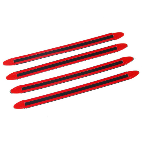 4 Pcs Silver car Car Bumper Guard Protectors 40cm 2