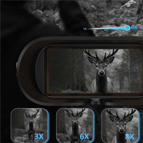 Binocolo Ponbos 4K 52MP UHD per Visione Notturna con Wi-Fi e Intelligenza Artificiale per Esterni 2