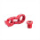 RISK Derailleur Extender, Bicycle Frame Gearbox Connection Extension, Red 1