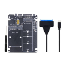 MSATA-zu-USB-Adapter, MSATA-Gehäuseadapter, Riser-Karte, Gehäuse, Kabel