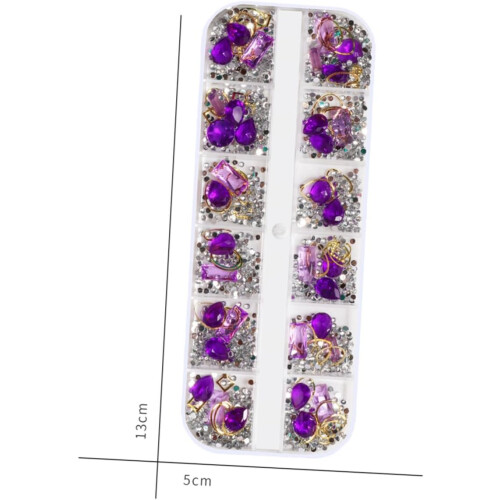 5 τεμάχια Rivet Pearl Rhinestone Nail Art Είδη Diy Μανικιούρ Διακόσμηση για Γυναίκες Κυρίες 1