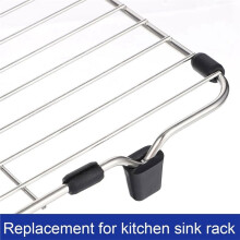 40 PCS Heavy-Duty Kitchen Sink Rack Wire Protective Feet, Rubber Feet for Sink Grid, Non-Slip Bumper Replacement Parts