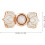 6 ζευγάρια Vintage Lotus Flower Cheongsam Κλιπς Μεταλλικά Κούμπωμα Πόρπης Μανδύα 2