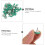 50 τεμάχια ύφασμα νυχιών με δύο πόδια τυλιγμένο σε διακοσμητικά νύχια, υλικά DIY 7