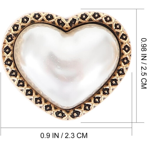 8 κουμπιά ραψίματος Love Pearl για ρούχα, DIY κάλυμμα μόδας 1