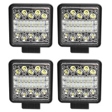 4Pcs 4Inch 102W LED Work Light Bar Off Road Spot LED Light Bar for Truck for SUV for Tractor Fog Light Square